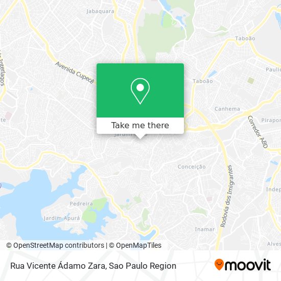 Rua Vicente Ádamo Zara map