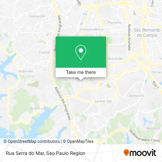Rua Serra do Mar map