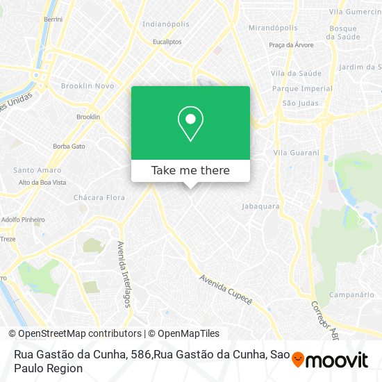 Mapa Rua Gastão da Cunha, 586,Rua Gastão da Cunha