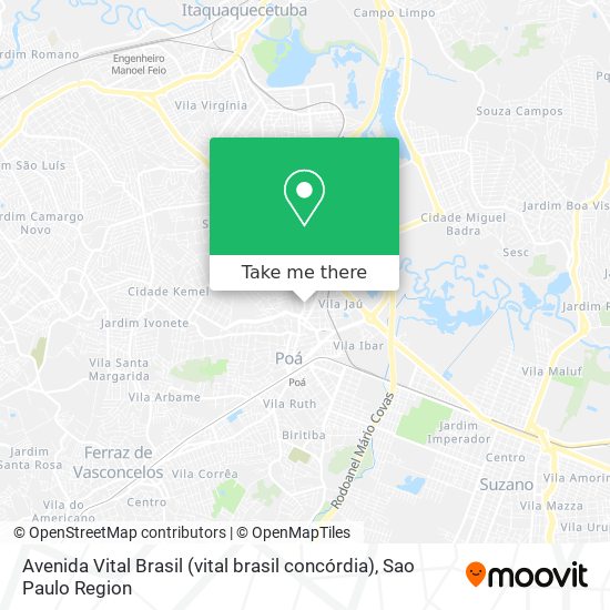 Avenida Vital Brasil (vital brasil concórdia) map