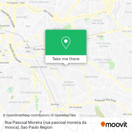 Rua Pascoal Moreira (rua pascoal moreira da mooca) map