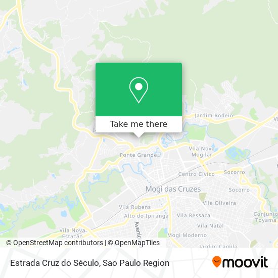 Estrada Cruz do Século map
