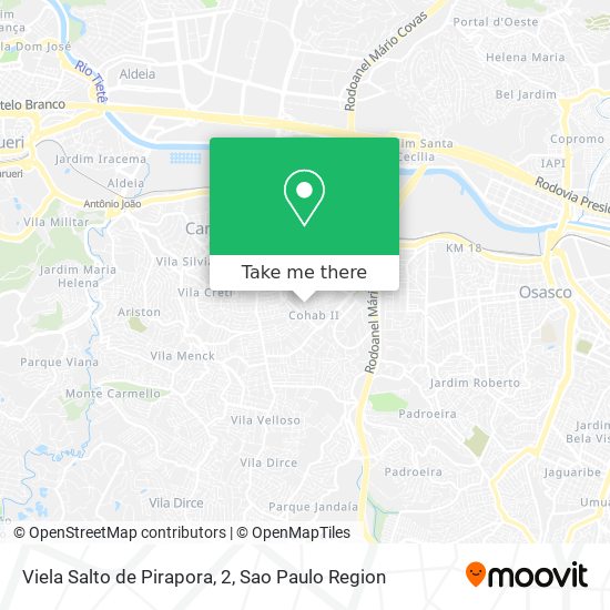 Viela Salto de Pirapora, 2 map