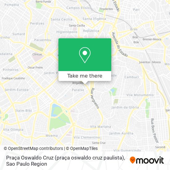 Praça Oswaldo Cruz (praça oswaldo cruz paulista) map