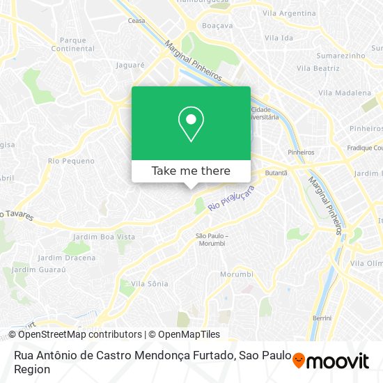 Rua Antônio de Castro Mendonça Furtado map