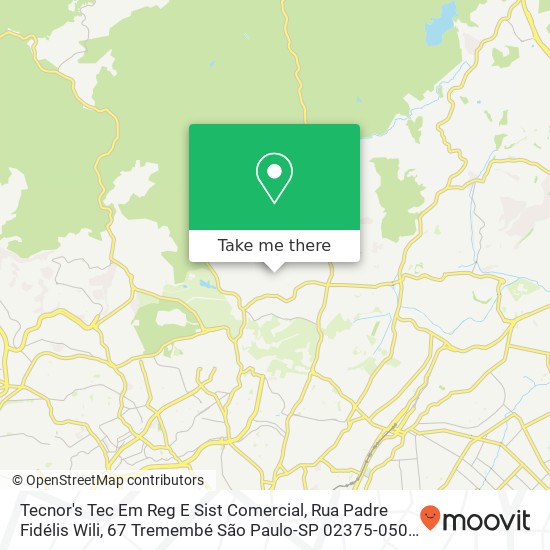 Tecnor's Tec Em Reg E Sist Comercial, Rua Padre Fidélis Wili, 67 Tremembé São Paulo-SP 02375-050 map