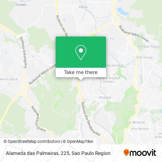 Alameda das Palmeiras, 225 map