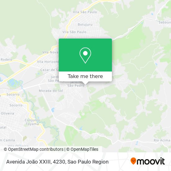 Avenida João XXIII, 4230 map