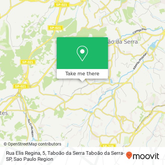 Rua Elis Regina, 5, Taboão da Serra Taboão da Serra-SP map