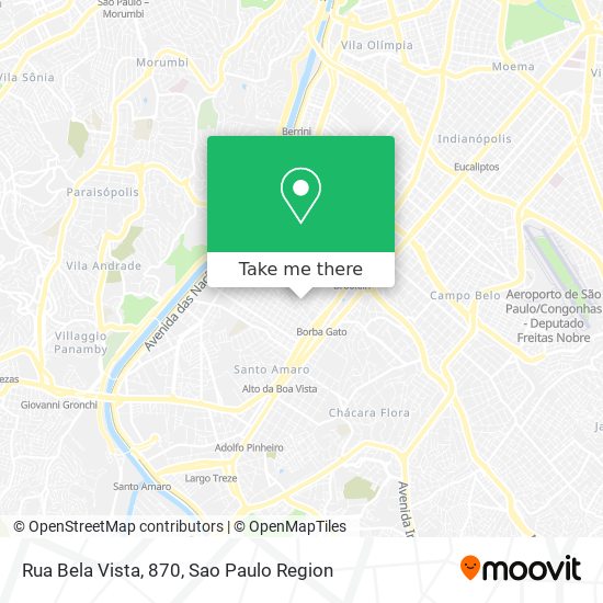 Rua Bela Vista, 870 map