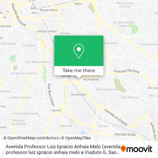 Mapa Avenida Professor Luiz Ignácio Anhaia Melo