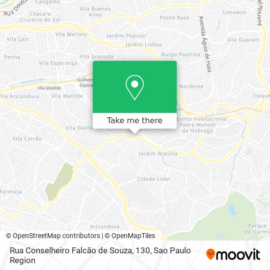 Mapa Rua Conselheiro Falcão de Souza, 130