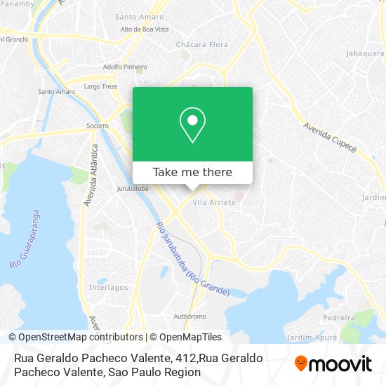 Mapa Rua Geraldo Pacheco Valente, 412,Rua Geraldo Pacheco Valente