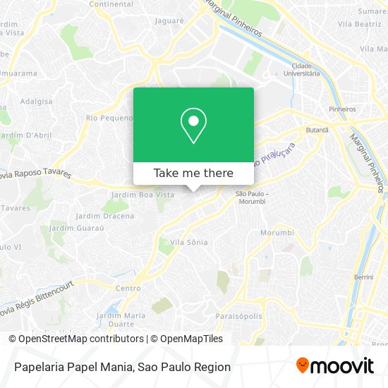 Papelaria Papel Mania map