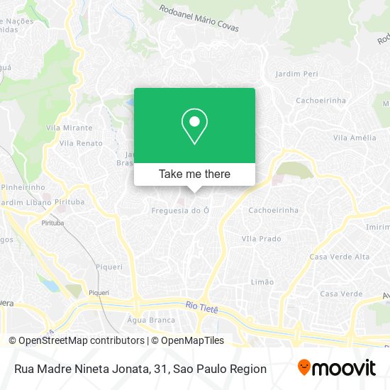 Mapa Rua Madre Nineta Jonata, 31