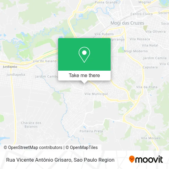 Rua Vicente Antônio Grisaro map