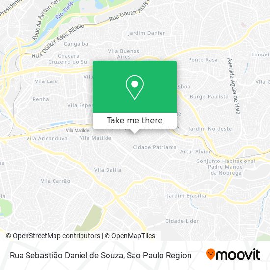 Rua Sebastião Daniel de Souza map