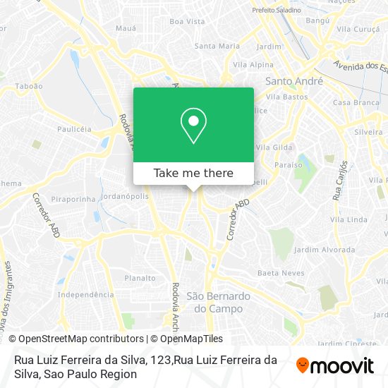 Mapa Rua Luiz Ferreira da Silva, 123,Rua Luiz Ferreira da Silva