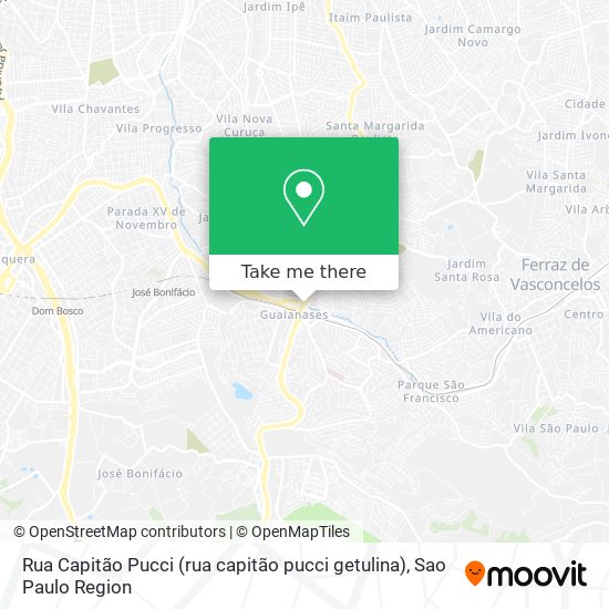 Rua Capitão Pucci (rua capitão pucci getulina) map