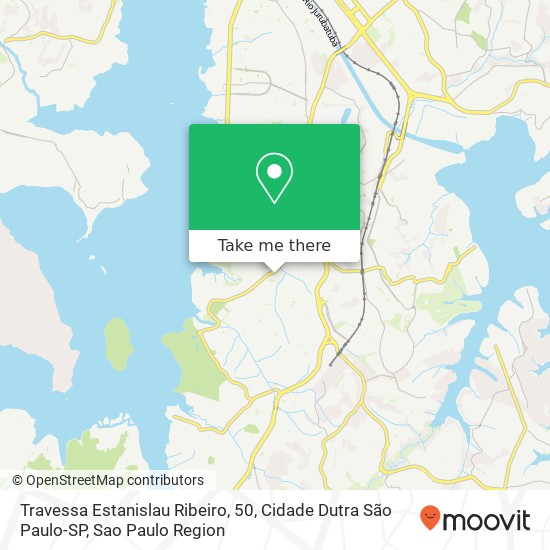 Mapa Travessa Estanislau Ribeiro, 50, Cidade Dutra São Paulo-SP