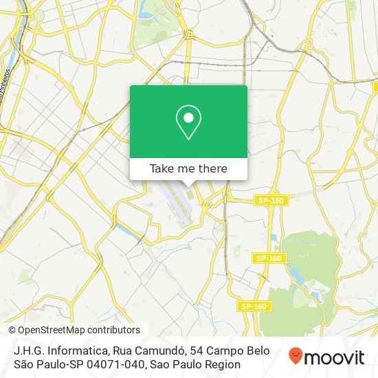 J.H.G. Informatica, Rua Camundó, 54 Campo Belo São Paulo-SP 04071-040 map