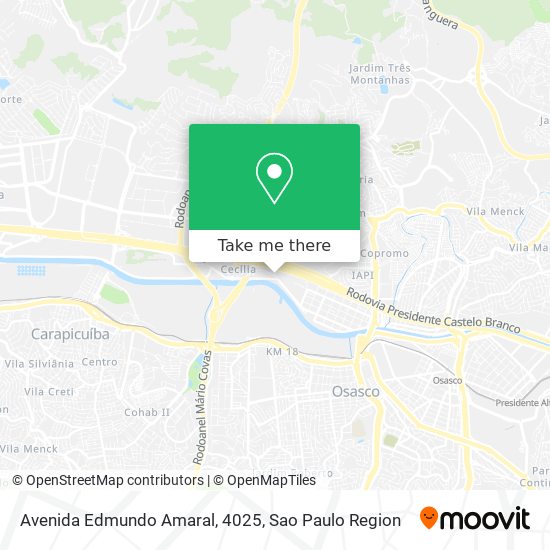 Mapa Avenida Edmundo Amaral, 4025