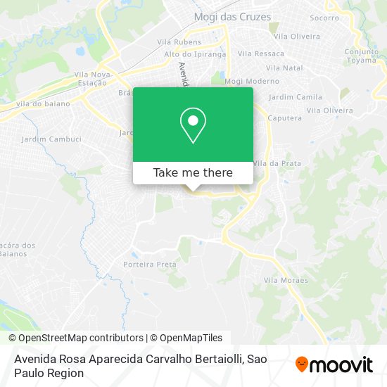 Mapa Avenida Rosa Aparecida Carvalho Bertaiolli