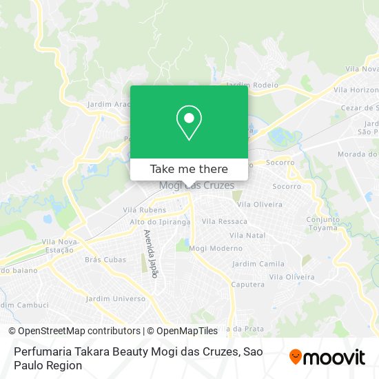 Perfumaria Takara Beauty Mogi das Cruzes map