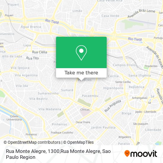 Rua Monte Alegre, 1300,Rua Monte Alegre map