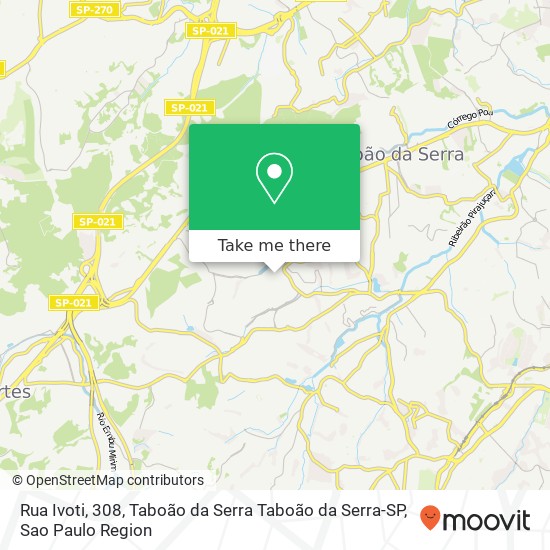 Rua Ivoti, 308, Taboão da Serra Taboão da Serra-SP map