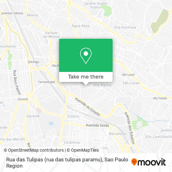 Rua das Tulipas (rua das tulipas paramu) map