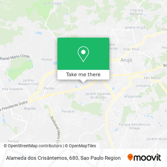 Alameda dos Crisântemos, 680 map