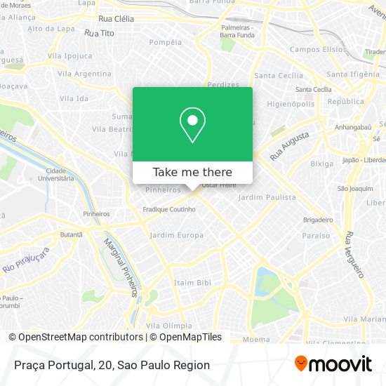 Praça Portugal, 20 map