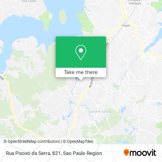 Rua Pixoxó da Serra, 821 map