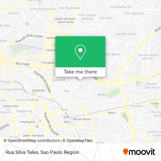 Mapa Rua Silva Teles