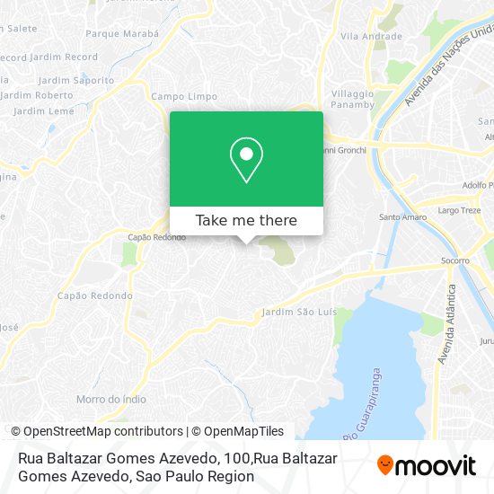 Rua Baltazar Gomes Azevedo, 100,Rua Baltazar Gomes Azevedo map