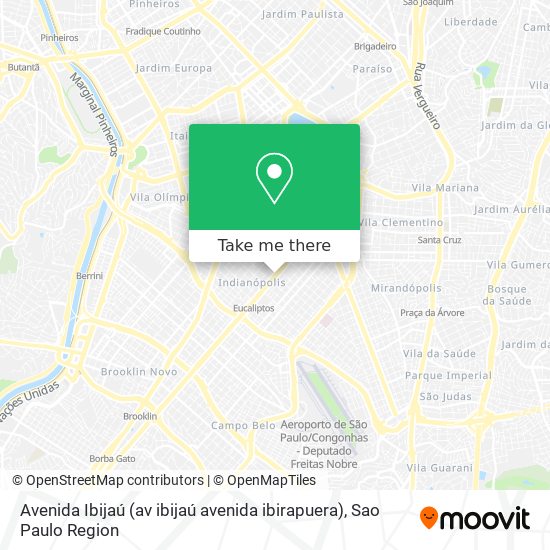 Avenida Ibijaú (av ibijaú avenida ibirapuera) map