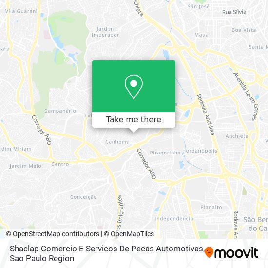 Mapa Shaclap Comercio E Servicos De Pecas Automotivas