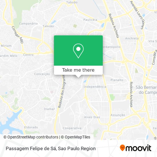 Passagem Felipe de Sá map