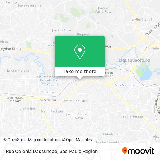 Mapa Rua Colônia Dassuncao