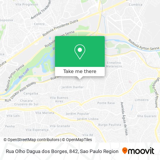 Mapa Rua Olho Dagua dos Borges, 842