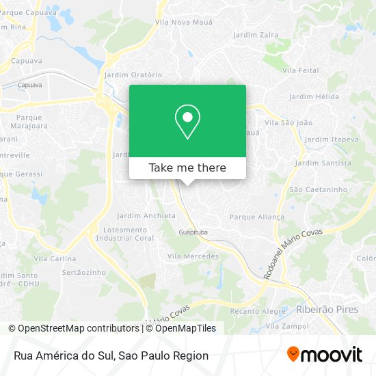 Rua América do Sul map