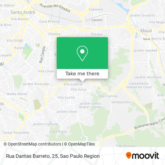 Mapa Rua Dantas Barreto, 25