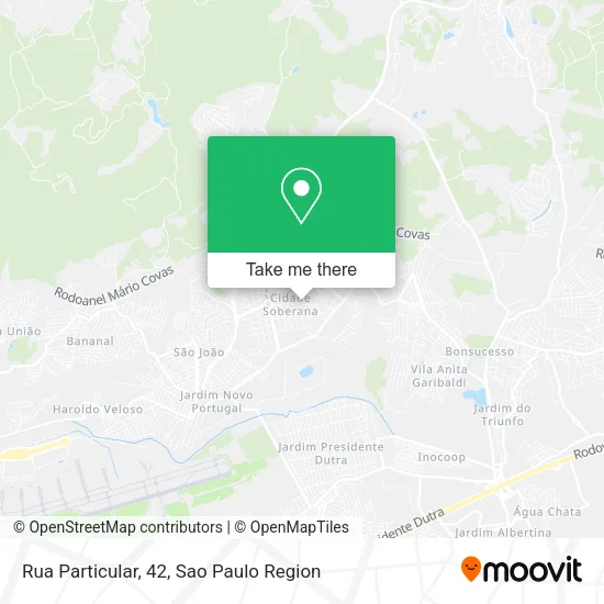 Rua Particular, 42 map