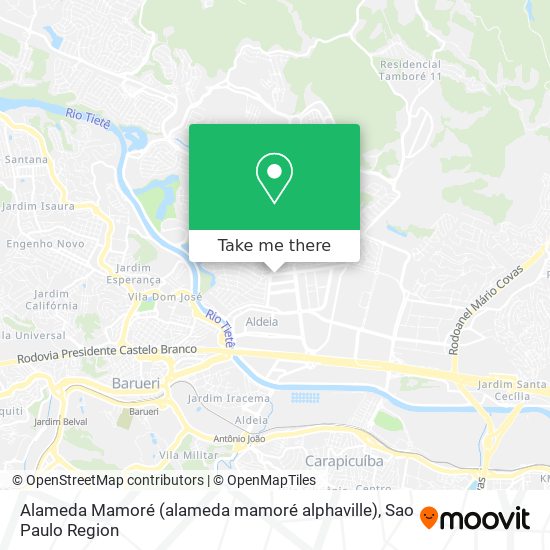 Mapa Alameda Mamoré (alameda mamoré alphaville)