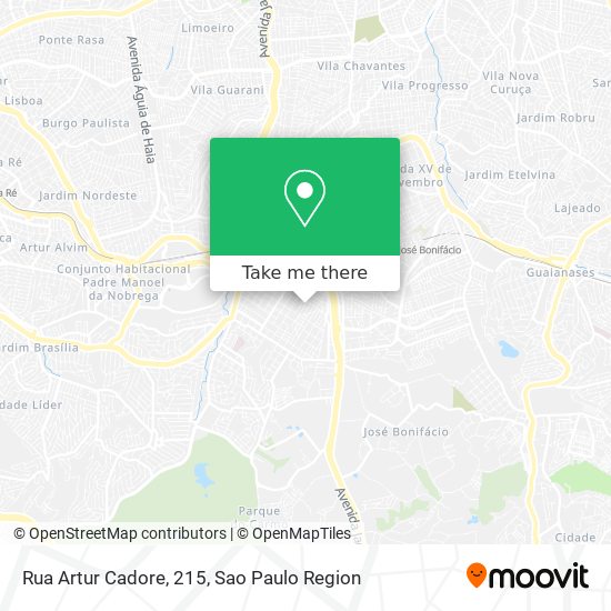 Mapa Rua Artur Cadore, 215