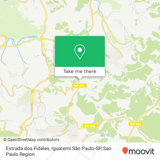 Mapa Estrada dos Fidéles, Iguatemi São Paulo-SP