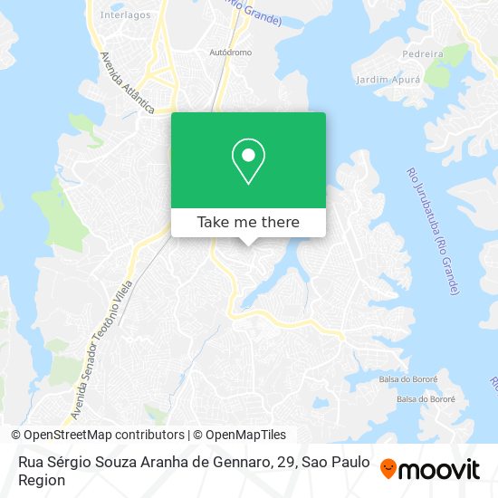 Rua Sérgio Souza Aranha de Gennaro, 29 map