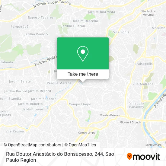 Rua Doutor Anastácio do Bonsucesso, 244 map