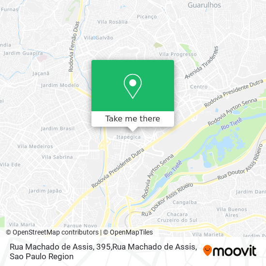 Mapa Rua Machado de Assis, 395,Rua Machado de Assis